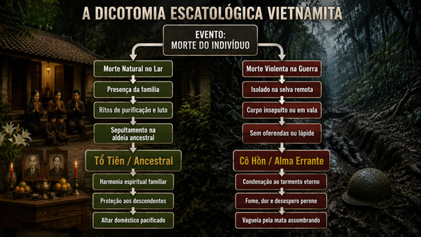Ramificação entre morte natural e morte violenta.
